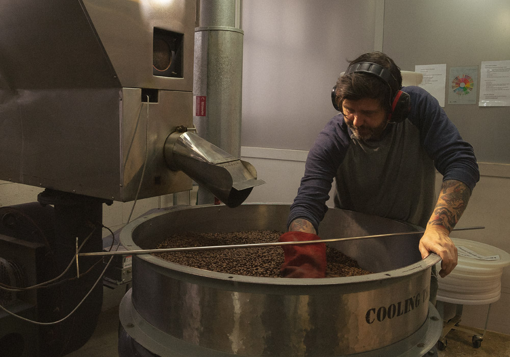 Our Sivetz Hot Air Roaster