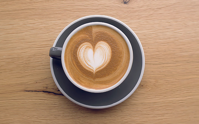 Latte Art, the heart
