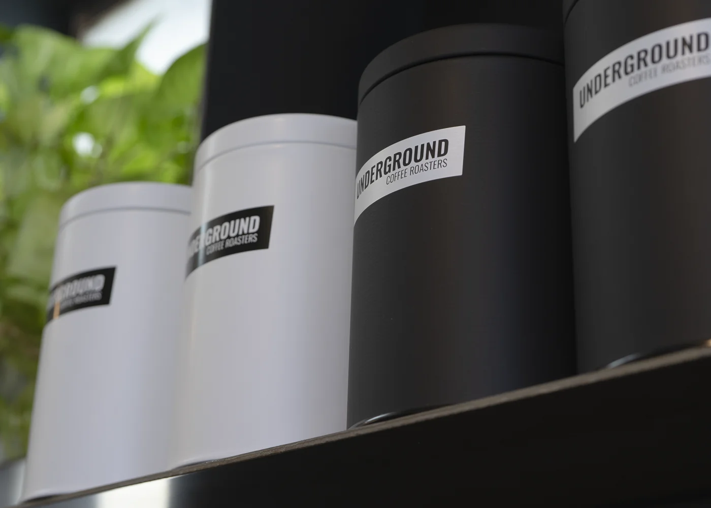 Air Tight Coffee Canisters, Made in Japan, Underground Coffee Roasters Branded
