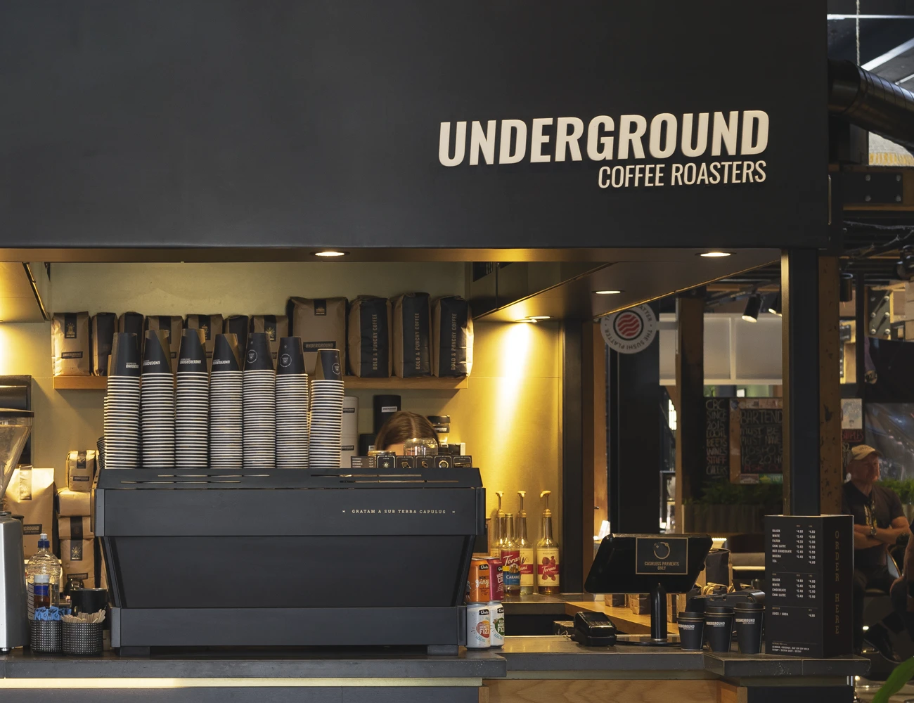 Underground Coffee Roasters Riverside Market Kiosk
