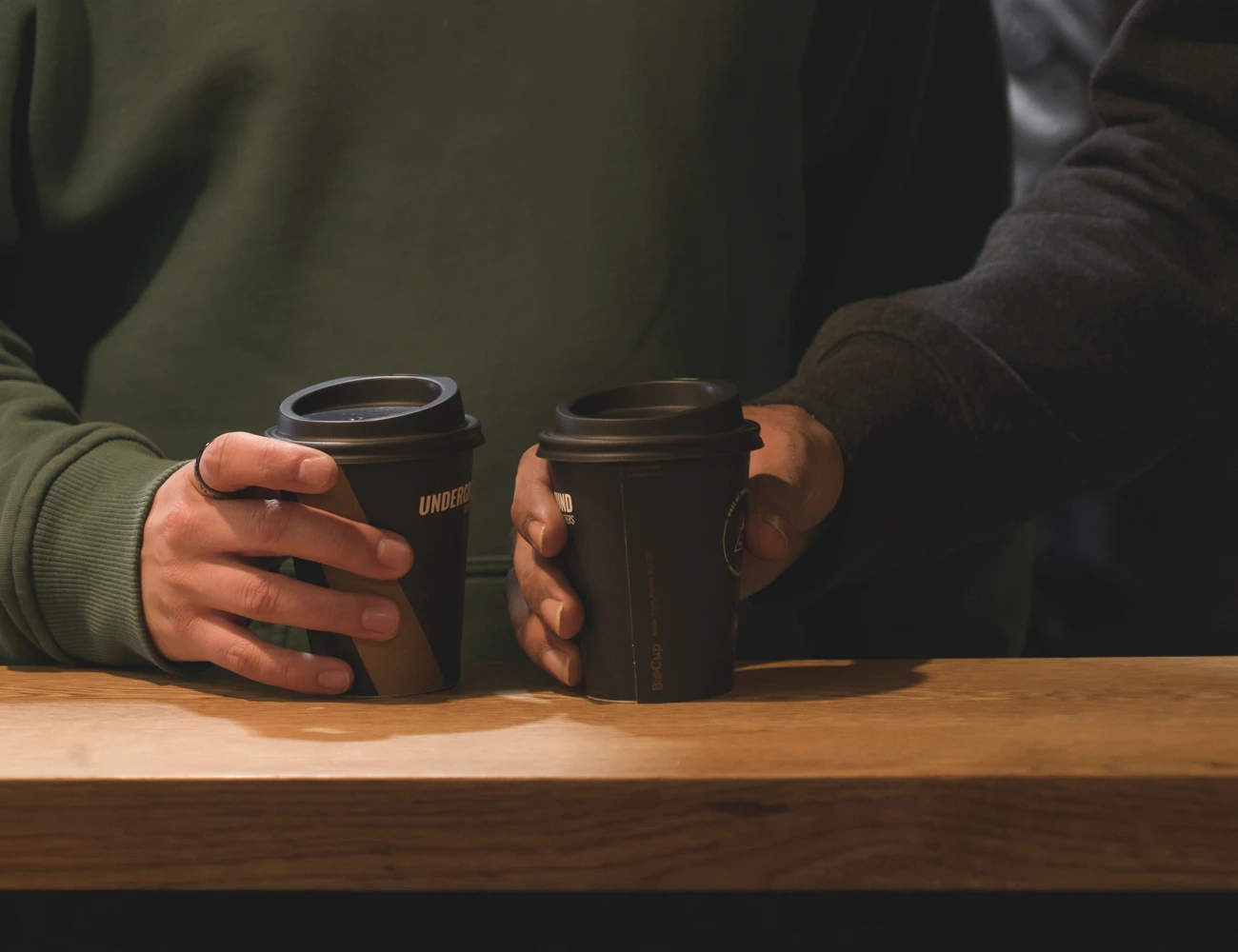 Underground Coffee Roasters takeaway coffee cups